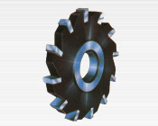 Carbide Brazed-on side and fecing mill with staggered tooth