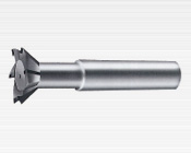 Dovetail groove milling tools with carbide blades